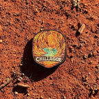 Chillagoe embroidered travel patch with limestone formations and tropical bushland.